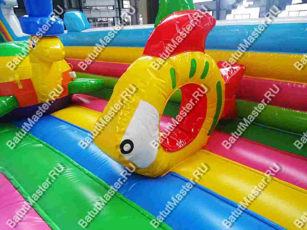 Коммерческий надувной батут "На морском дне" 15*8*8 м