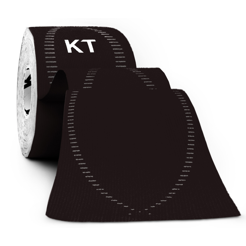 Кинезиотейп KT Tape PRO, Синтетическая основа, 20 полосок 25х5см, преднарезанный, цвет Черный