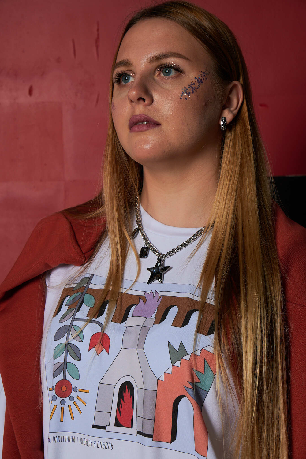 Лонгслив "Медведь и соболь"