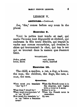 Early French Lessons | Henri Bué