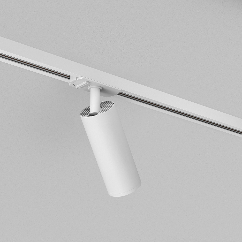 DK6202-WH Трековый светильник IP 20, 15 Вт, GU10, белый, алюминий