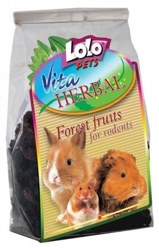 LoLo PETS HERBAL Корм для грызунов и кроликов лесные ягоды 150 г
