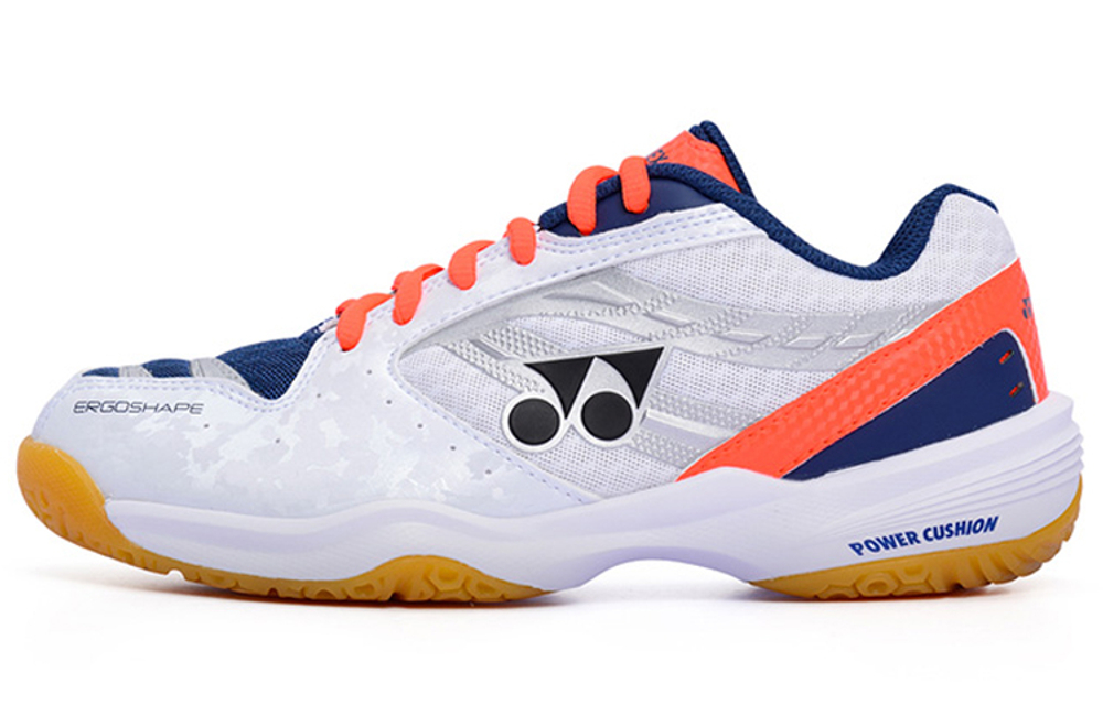 YONEX Power Cushion Fabric Slip Resistant Abrasion Resistant Low top Badminton Shoes Unisex White