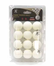 Мячи Dragon Training Gold 2* New (12 шт, бел.) в блистере