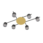 8304/6C COMFI золотой/черный, металл/акрил Светильник потолочный GX53 LED 6*7W 220V BENUA