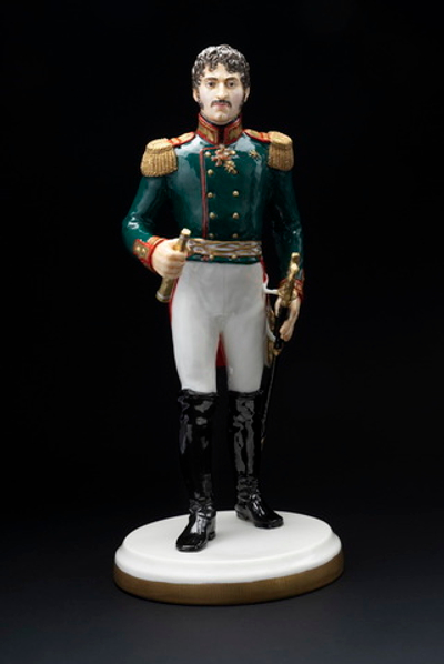 Статуэтка. Фарфор. Солдат. Кутайсов Александр Иванович - Русский полководец. Россия