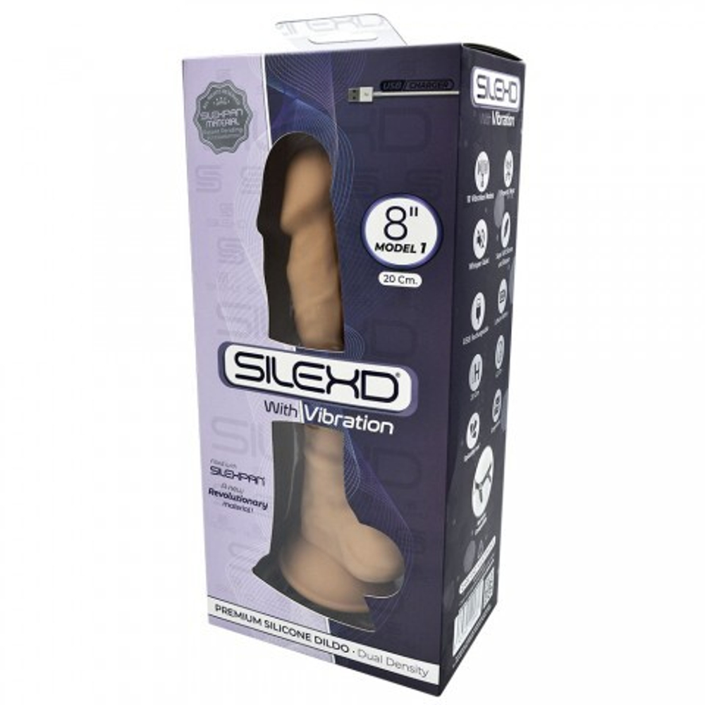 Реалистичный фаллоимитатор SilexD Model 1 (20×4,3 см)