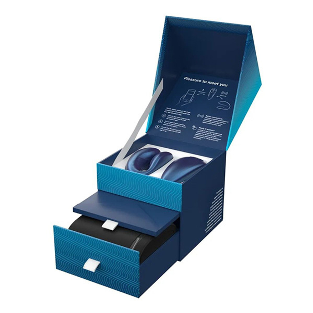 Синий вибратор 7,8см для пар We-Vibe Chorus Cosmic Blue SNHR3SG5