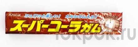 Жевательная резинка со вкусом колы Kracie Super Cola gum, 35 гр