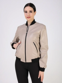 Кожаная куртка демисезонная Турция бомбер