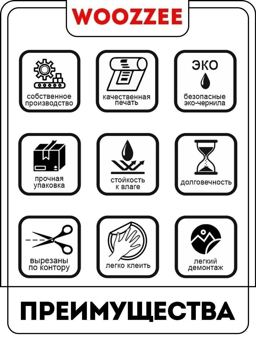 Наклейка декоративная "Белые розы"