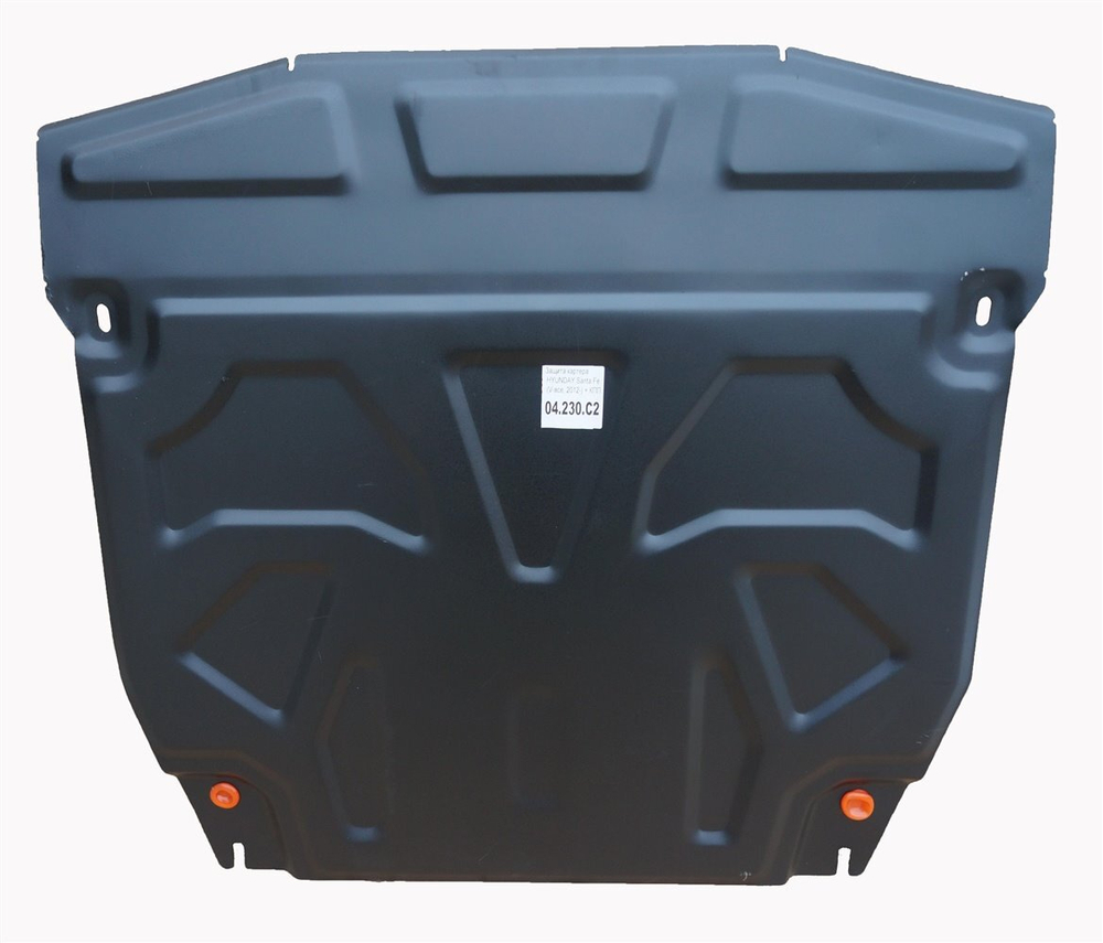 Защита картера и КПП (сталь 2 мм) для Hyundai Santa Fe III 2012-2019 (V - все), Hyundai Grand Santa Fe 2013-2018 (V - все) Alfeco.ALF1030st