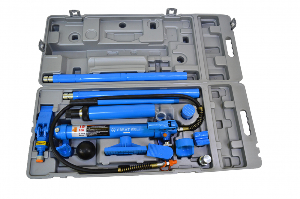 Гидравлическая растяжка GW-0410W 10т (кейс на колесах) Great Wolf