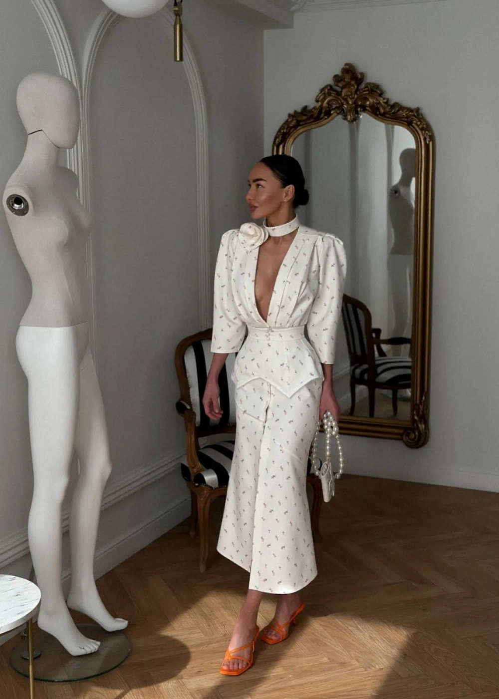 Платье Пятый элемент Розочки, Молочный