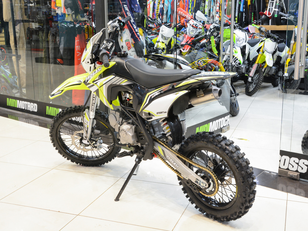 Питбайк PROGASI SMART 4 125CC YELLOW 17/14 (Полуавтоматическая КПП)