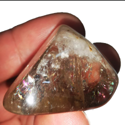 Галтель кварц дымчатый радужный асс.