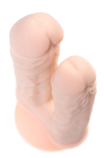 Фаллоимитатор для двойного проникновения Armie H - 19 см. (Цвет: телесный)