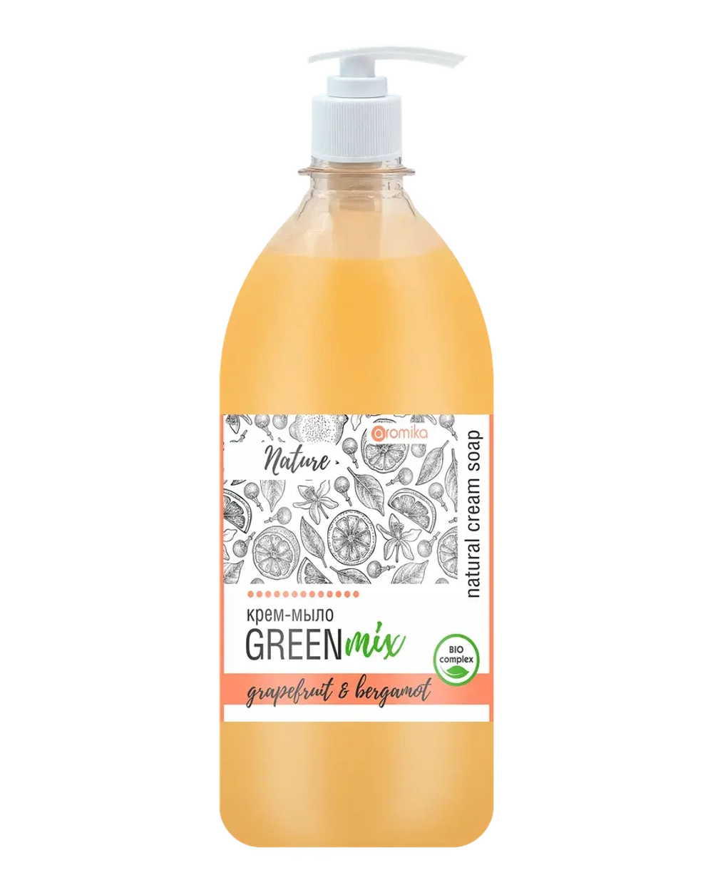 Крем-мыло «Green Mix» Грейпфрут и бергамот 530 мл