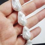 Жемчуг Майорка, капля барокко 26×13мм, штучно