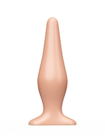 Анальная пробка LOVETOY телесная с широким основанием