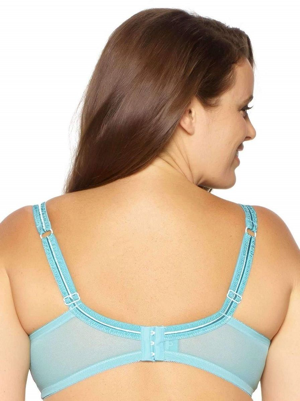 Романтичный бюстгальтер-балконет с мягкими чашками (Размер: 85D) (Цвет: грязно-розовый)