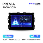 Teyes CC2 Plus 9" для Toyota Previa 2006-2019