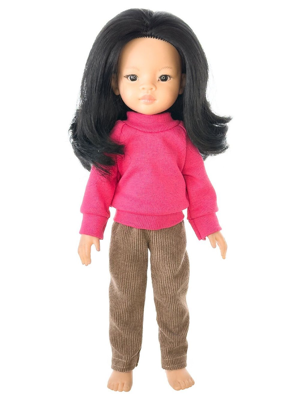 Свитер малина, брюки и сумка для кукол Paola Reina 32 см (1013)