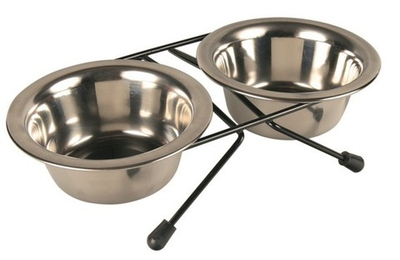 Подставка c мисками 2 х 0.45 л, металл, Trixie