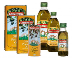 Оливковое масло CASTELVETERE Для жарки (Pomace) Рафинированное в жестяной банке-канистре 1 литр Италия