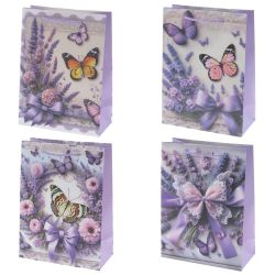 GAEM Пакет подарочный S (бумага 210г/м2, блок микс 12шт), L18 W8,5 H24 см, 4в.