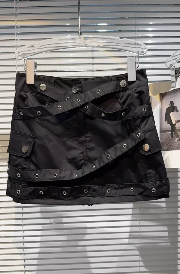 Юбка с ремешками «HITS»