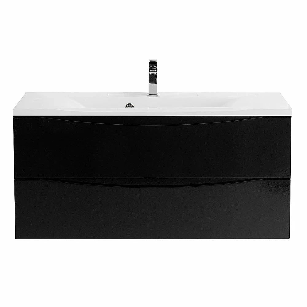 Тумба с раковиной Belbagno MARINO 120 подвесная Nero Lucido