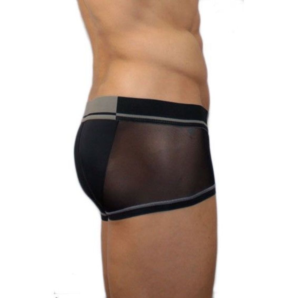 Мужские хипсы черные с сетчатой вставкой TOOP Net