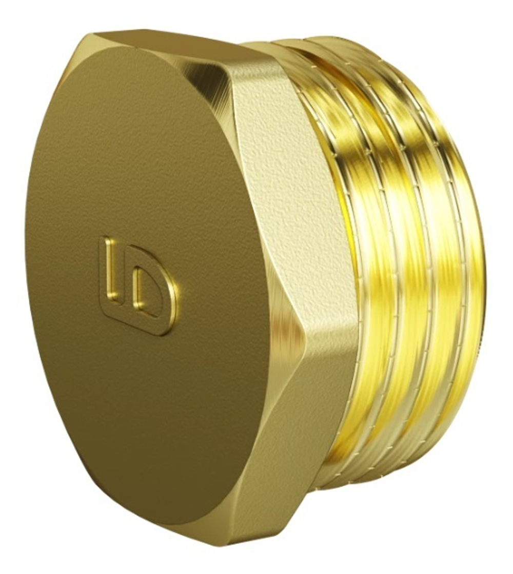 Пробка LD DN25 (1") НР латунь