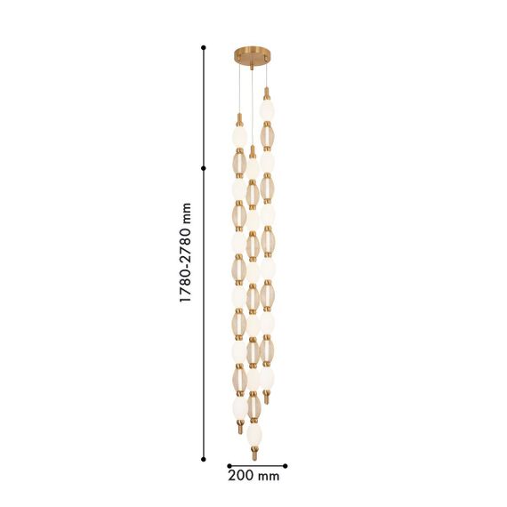 Подвесной светодиодный светильник Favourite Perler 4559-3PC