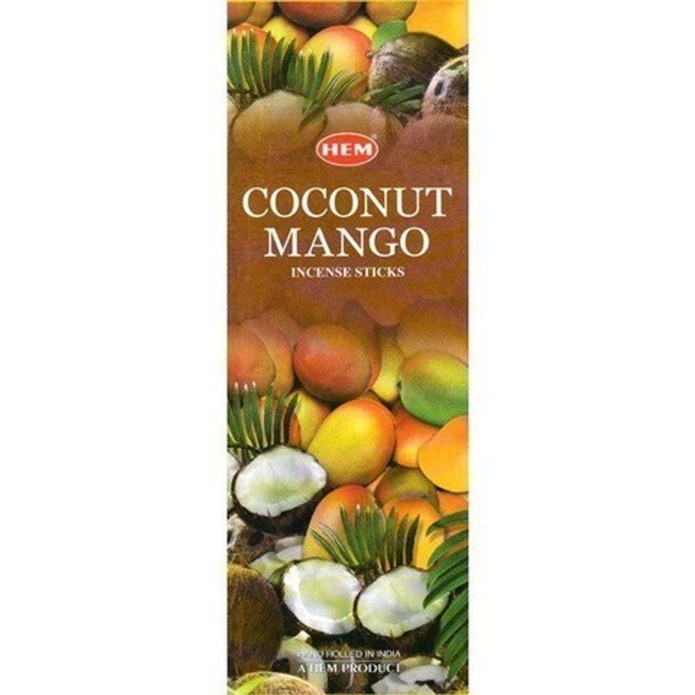 HEM Coconut Mango шестигранник Благовоние Кокос Манго