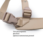 Телесный фаллопротез MEN STYLE с анальным стимулятором - 17,5 см. (Цвет: телесный)