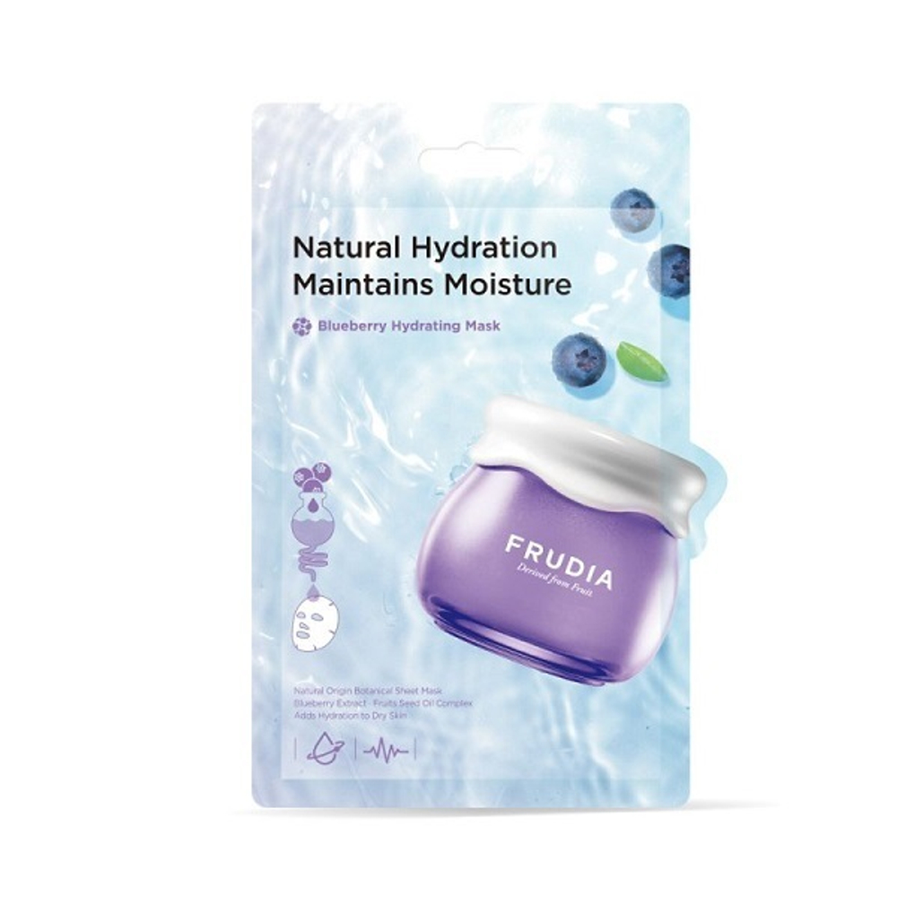 Увлажняющая маска-салфетка для лица с Черникой Frudia Blueberry Hydrating Mask