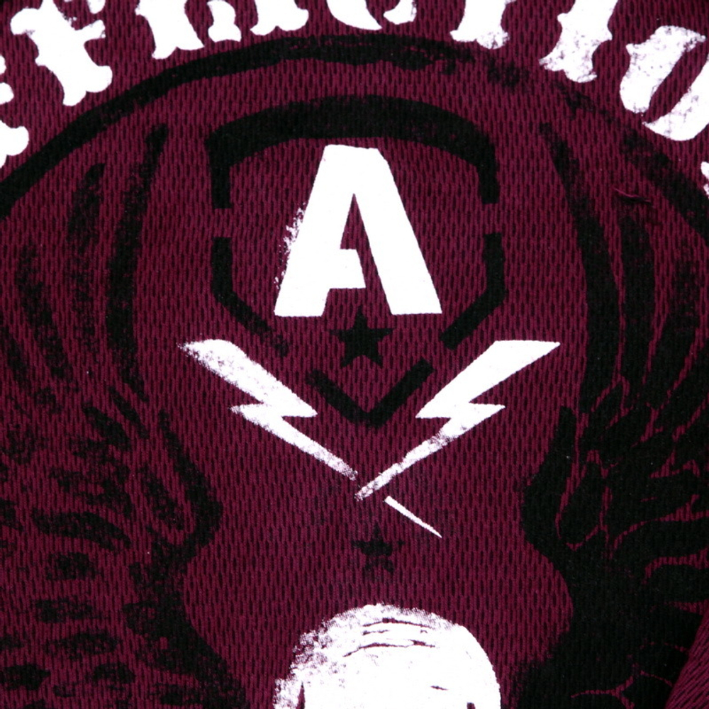 Толстовка Affliction Крест (Бордовый)