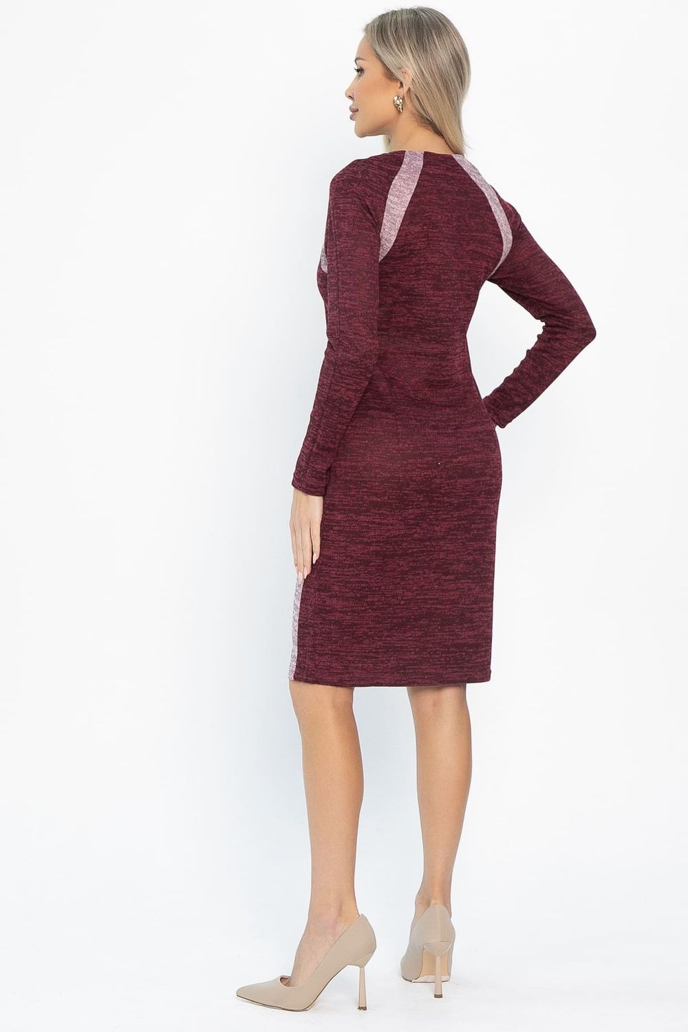 Платье трикотажное Елея (бордовое) П14589-10М LT Collection