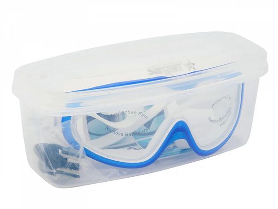 Очки для плавания детские Sargan Старт синий/прозрачный