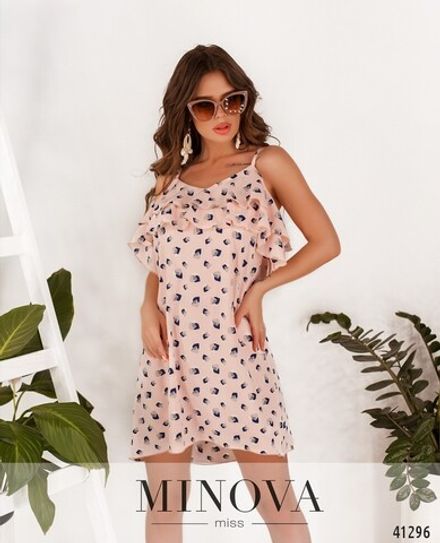 Платье 8627-пудра Minova Фото 2