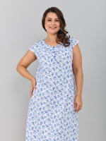 Ночная сорочка С-007/белый-букетик