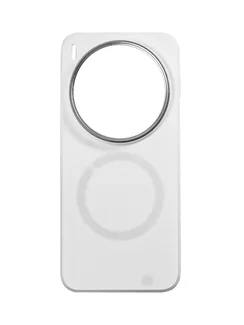 Защитный чехол для Vivo X300 Pro c MagSafe белый с серебристым кольцом (White-Silver)
