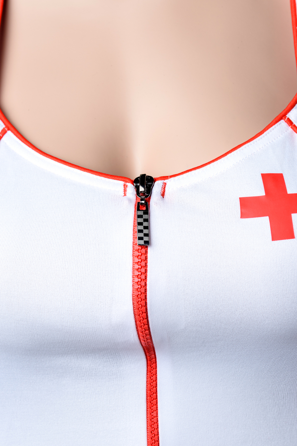 Костюм медсестры: платье стринги головной убор и стетоскоп XL