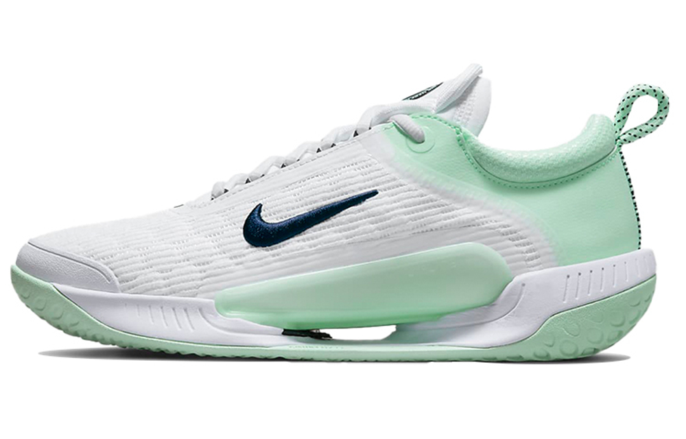 Nike Court Zoom NXT hard court shock absorption, non-slip, wear-resistant low-top tennis shoes women's white and green