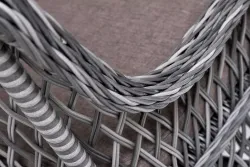 "Катания" обеденная группа плетеная на 6 персон, цвет графит