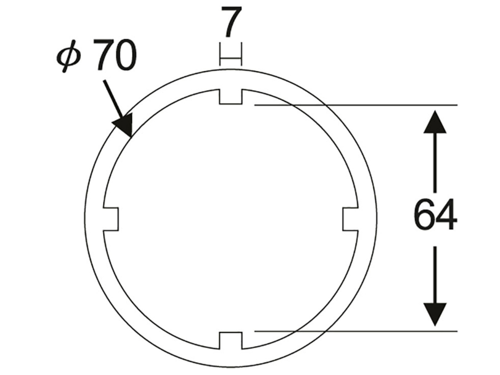 Головка для гайки выходного вала трансмиссии 3/4" 64мм 4-гранная (SCANIA) JTC