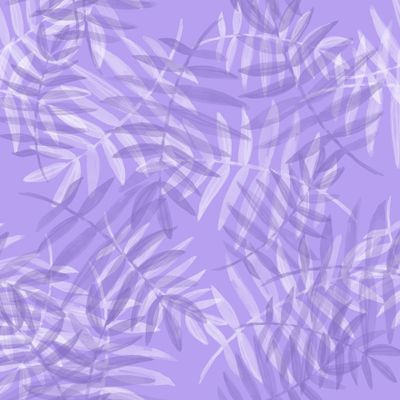 Паттерн из листьев светлофиолетовый