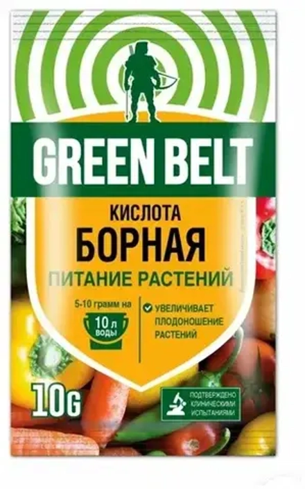 Кислота борная 10 гр Green Belt